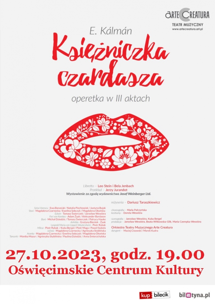 Księżniczka czardasza operetka w III aktach Emmericha Kálmána