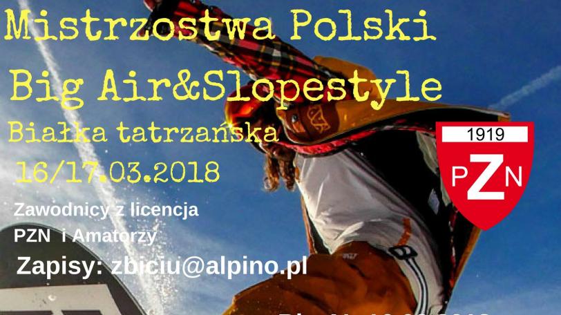 Mistrzostw Polski Big Air i Slopestyle