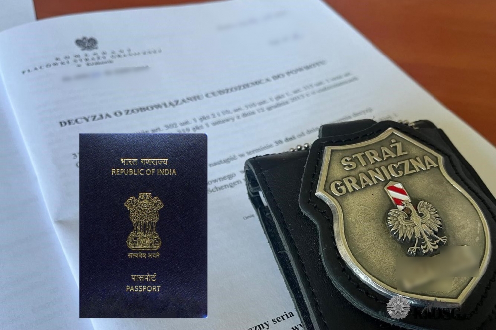 Straż Graniczna zatrzymała obywatela Indii