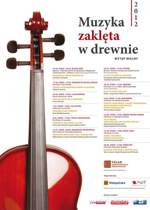 Cykl Koncertów Muzyka Zaklęta w Drewnie