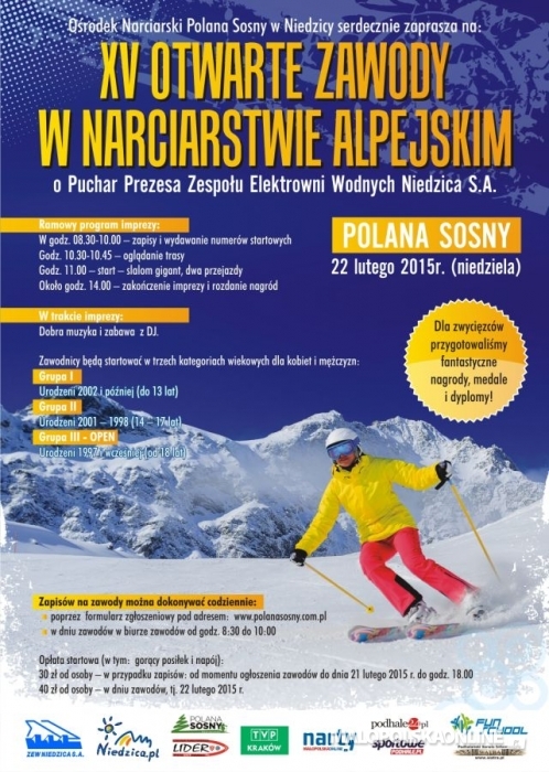 XV Otwarte Zawody w Narciarstwie Alpejskim o Puchar Prezesa Zespołu Elektrowni Wodnych Niedzica S.A.