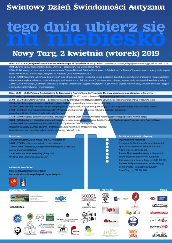 Światowy Dzień Świadomości Autyzmu 2019