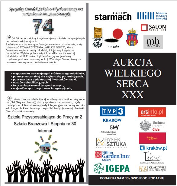 XXX - Jubileuszowa Aukcja Wielkiego Serca – aukcja internetowa