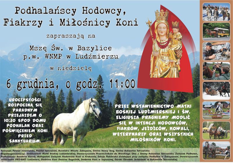 Msza św. w intencji hodowców, fiakrów, jeźdźców, kowali, weterynarzy oraz miłośników koni (film)
