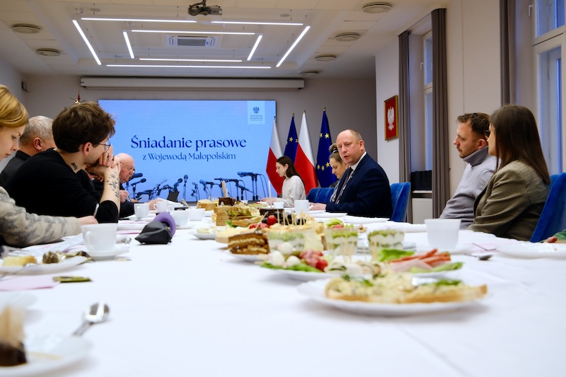 Śniadanie prasowe z wojewodą małopolskim