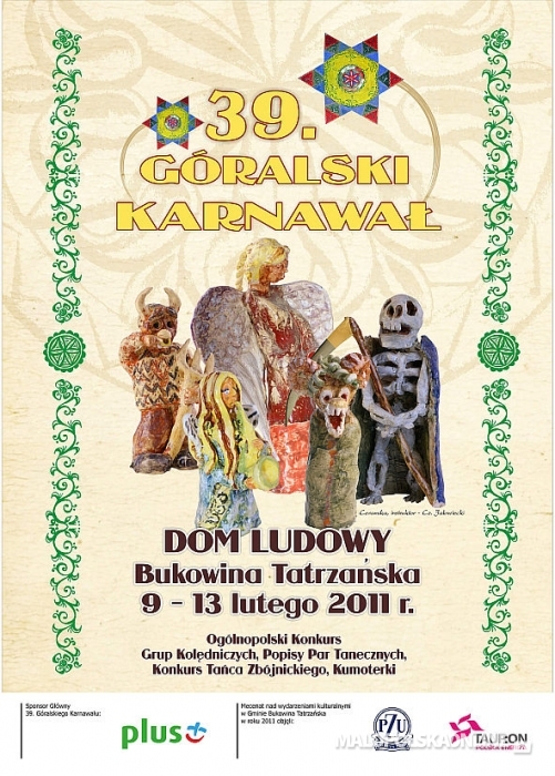 Program 39. Góralskiego Karnawału 9 - 13 lutego