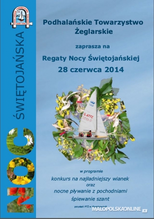 Noc Świętojańska - regaty Podhalańskiego Towarzystwa Żeglarskiego