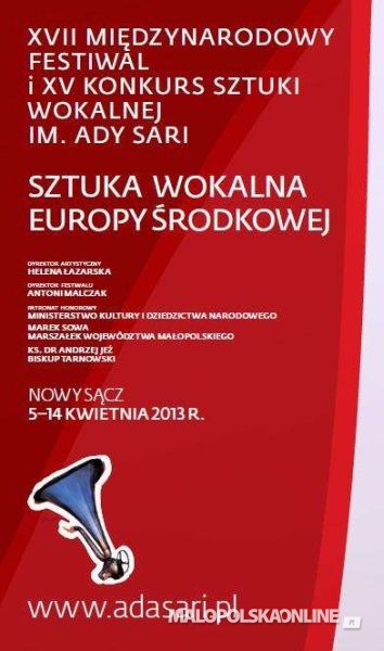 XVII Międzynarodowy Festiwal i XV Konkurs Sztuki Wokalnej im. Ady Sari (5-14 kwietnia br.)