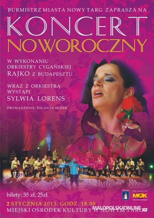 Koncert Noworoczny w wykonaniu Orkiestry Filharmonii Cygańskiej i Sylwi Lorens