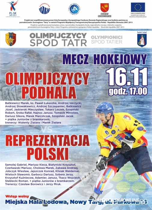 Legendy polskiego hokeja rozegrają mecz w Nowym Targu