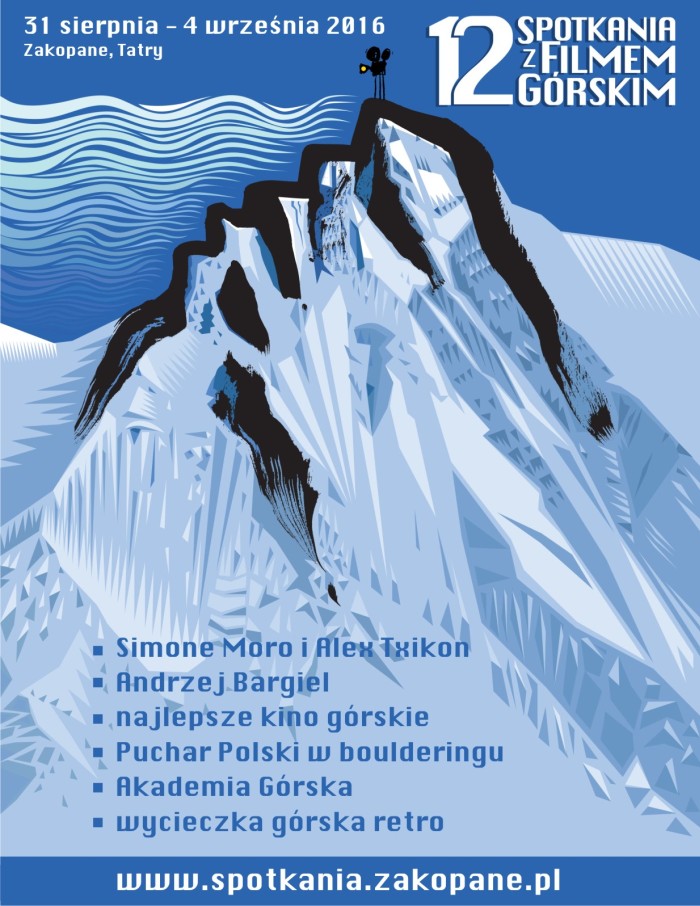 12. Spotkania z Filmem Górskim Zakopane 31 sierpnia - 4 września