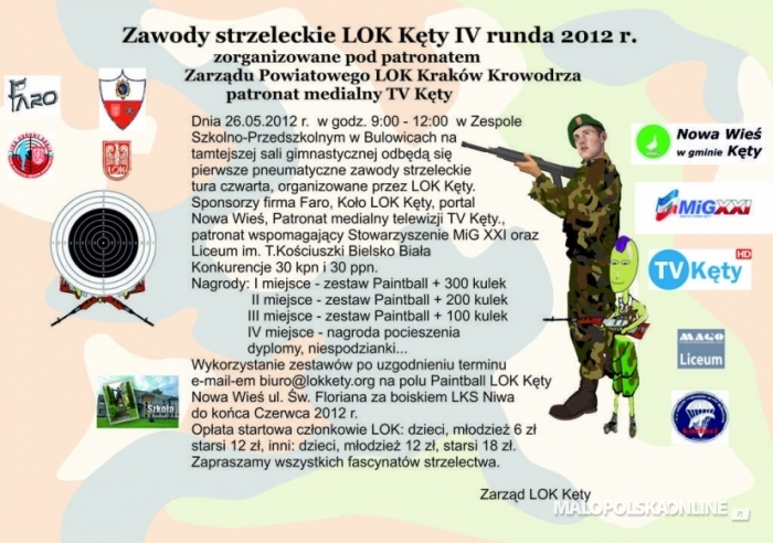 Otwarte zawody strzeleckie LOK Kęty IV runda w Bulowicach