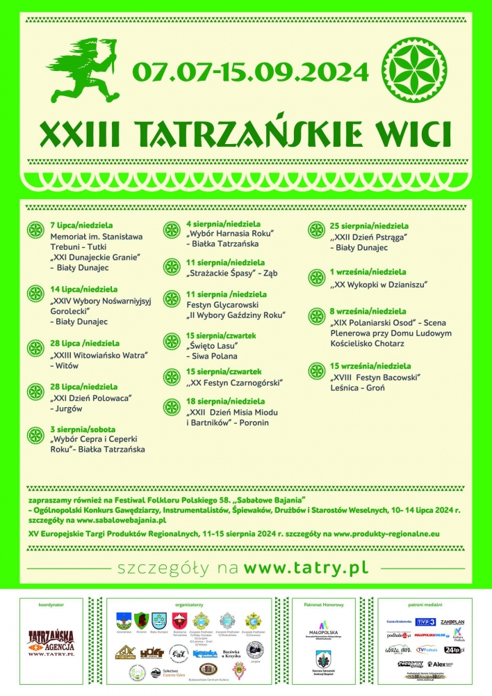 XXIII Tatrzańskie Wici - program