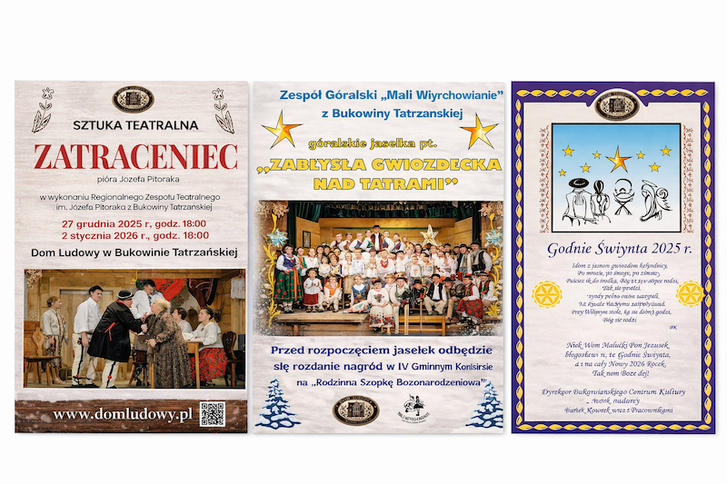 Na afiszu: zimowy artystyczny sezon w Bukowinie Tatrzańskiej