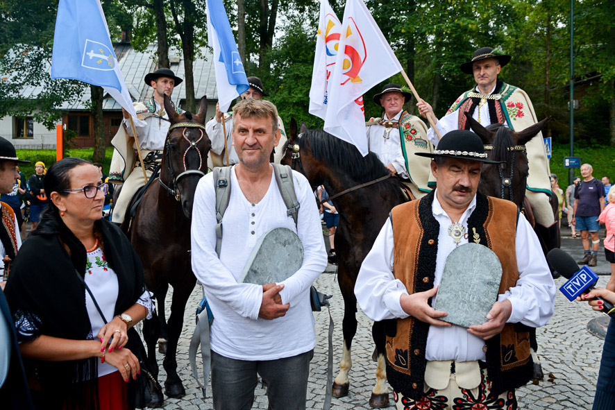 Marek Kamiński wita papieża Franciszka (zdjęcia)