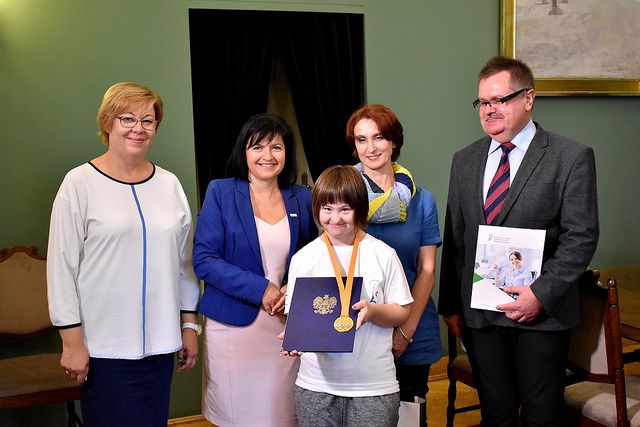 Spotkanie wicewojewody małopolskiego Józefa Gawrona z Agnieszką Kociołek