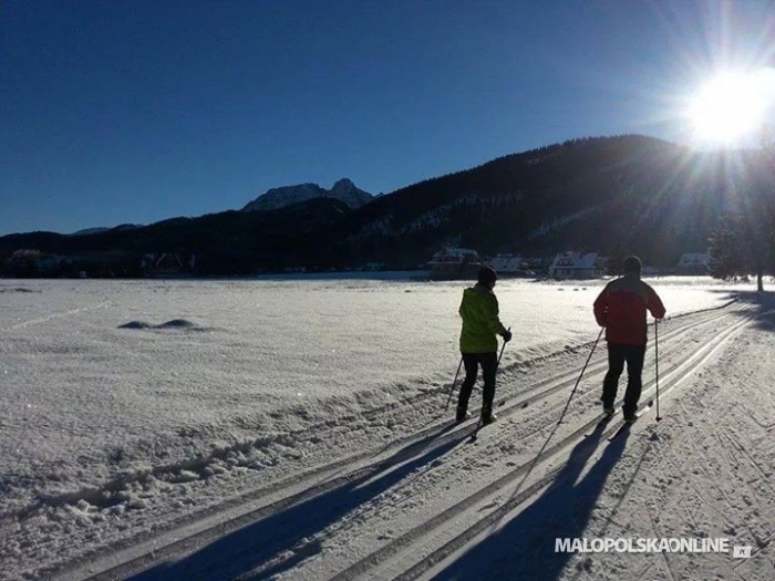 Wieczorne bieganie na nartach w Kościelisku