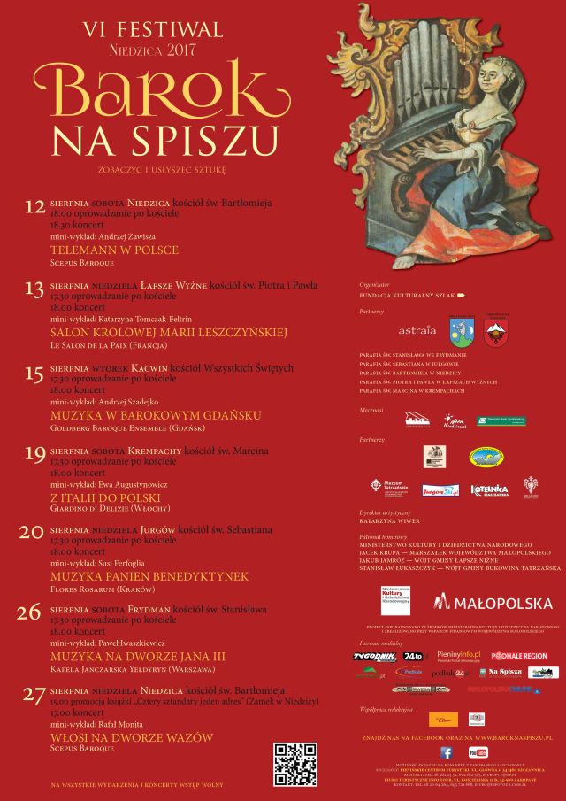 VI Festiwal Barok na Spiszu Niedzica 2017
