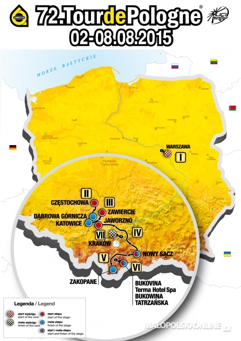 Wojewódźtwo małopolskie partnerem Tour De Pologne
