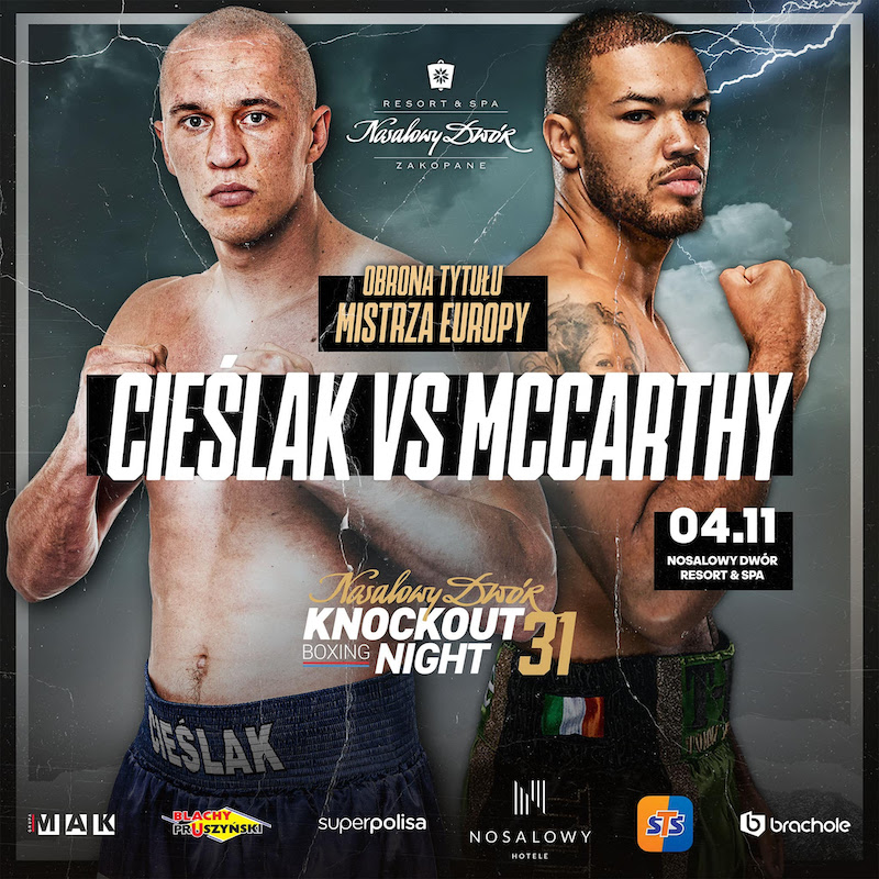 Nosalowy Dwór Knockout Boxing Night 31: Cieślak vs McCarthy