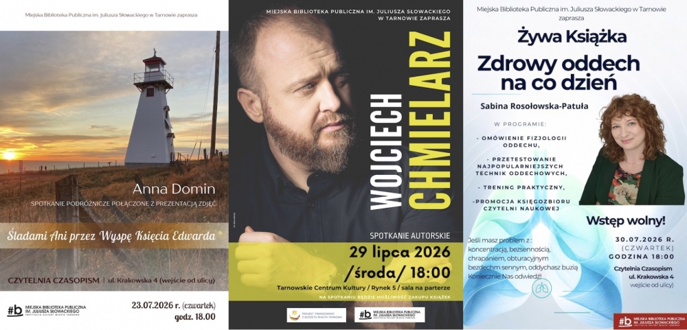 Przed nami ciekawe spotkania w Miejskiej Bibliotece