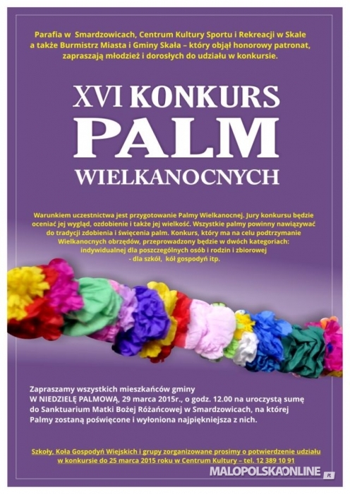 Konkurs na Palmę Wielkanocną 