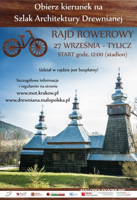 Rajd rowerowy "Obierz kierunek na Szlak Architektury Drewnianej"