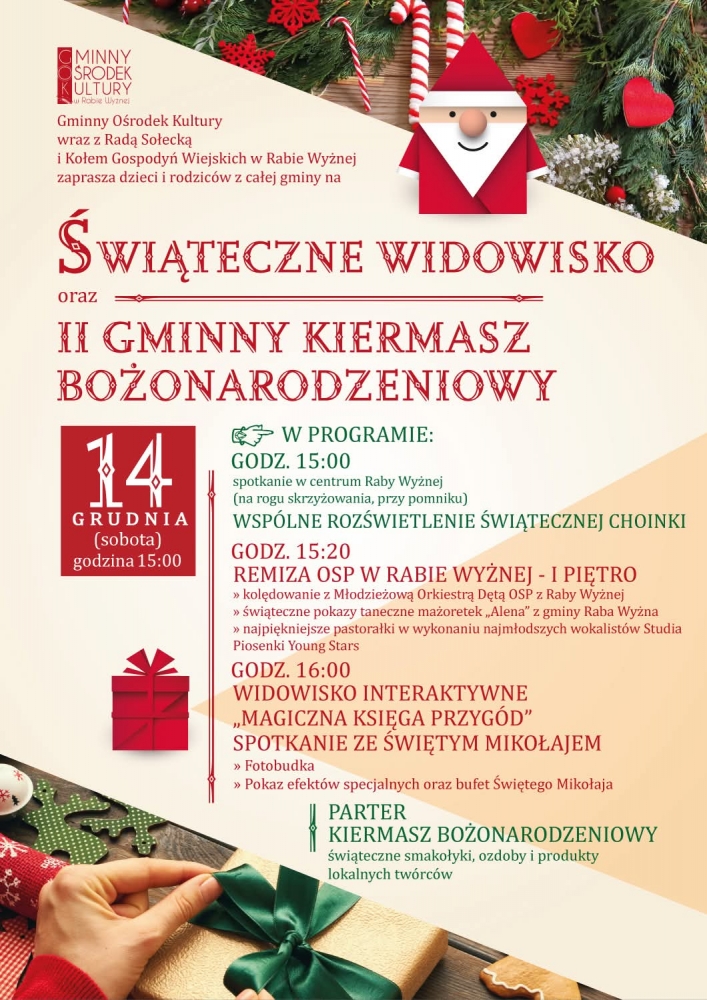 Gminne Mikołajki w Rabie Wyżnej