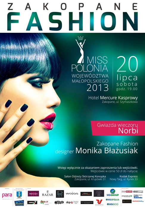 Zakopane Fashion - Miss Polonia Województwa Małopolskiego 2013