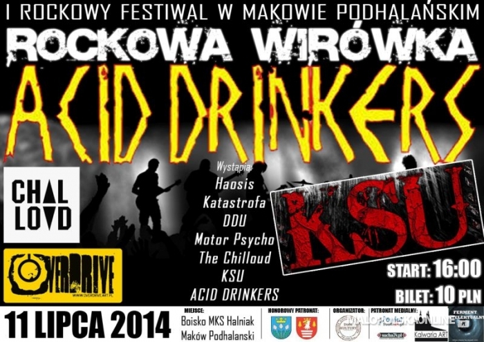 I Rockowy Festiwal „Rockowa Wirówka” w Makowie Podhalańskim