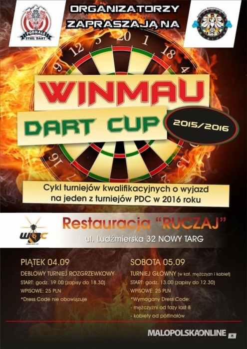 WINMAU DART CUP. Start w Nowym Targu