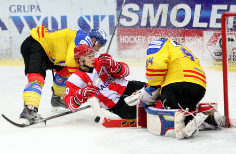 Hokej. Cracovia - TatrySki Podhale Nowy Targ 6:4 