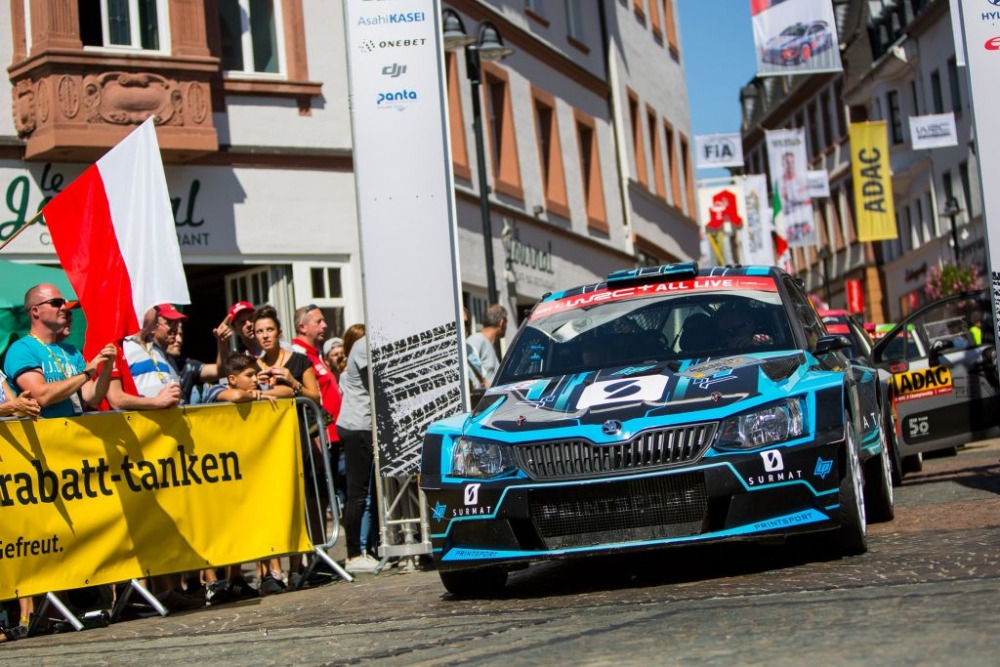 Rajd Niemiec: Łukasz Pieniążek na szóstym miejscu w WRC 2