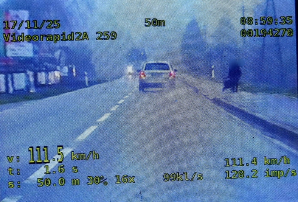 Pośpiech kosztował go 3 tys. zł, 24 punkty karne i utratę prawa jazdy