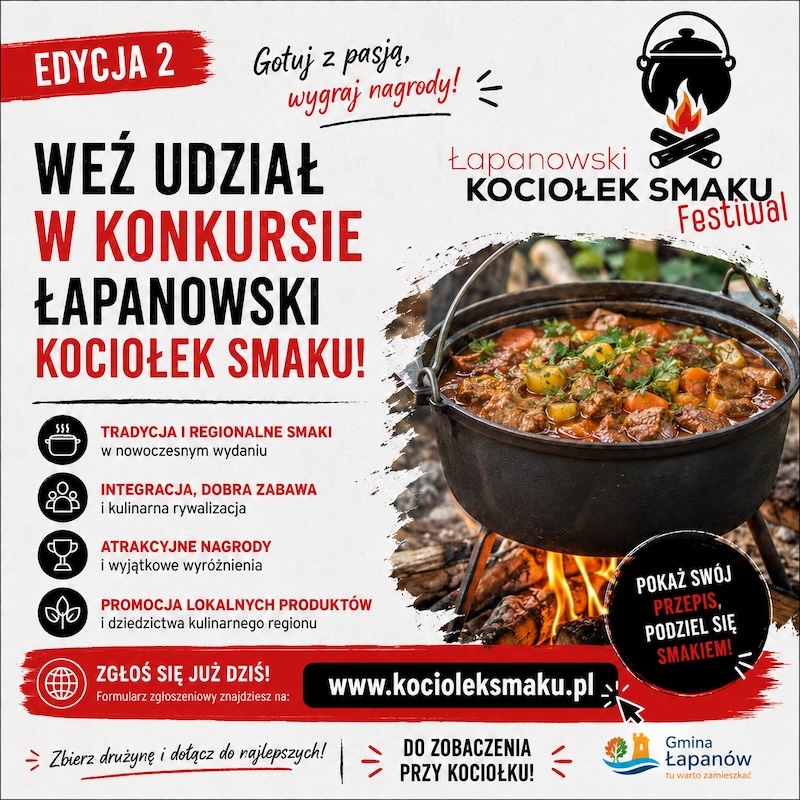 Łapanowski Kociołek Smaku. Kulinarne święto nad zalewem
