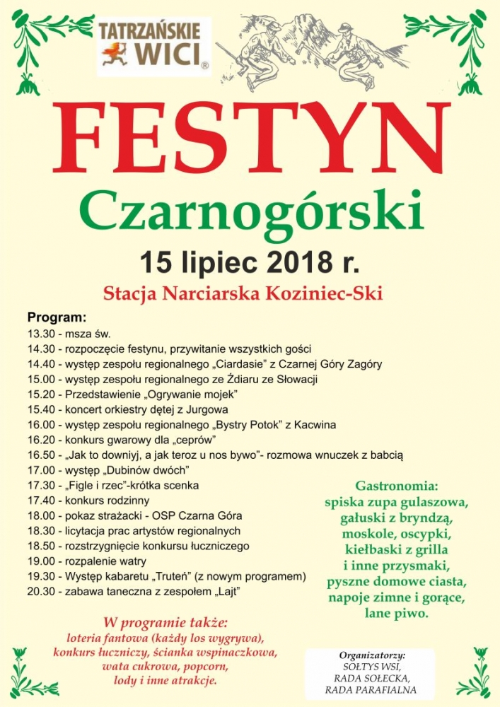Tatrzańskie Wici: Festyn Czarnogórski