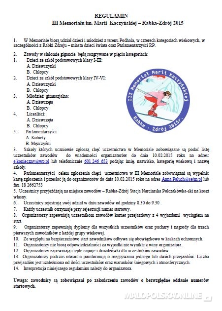 III Memoriał im.Marii Kaczyńskiej