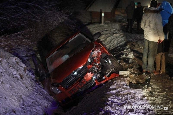 Zima na podhalańskich drogach. Kilka kolizji, ale bez wypadków
