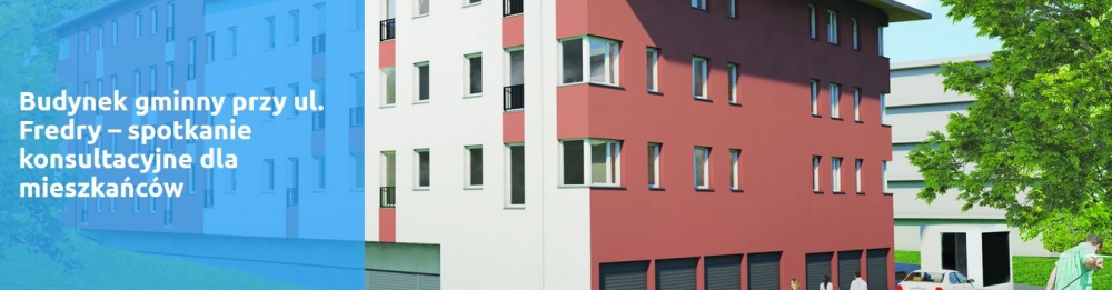 Budynek gminny przy ul. Fredry – spotkanie konsultacyjne dla mieszkańców