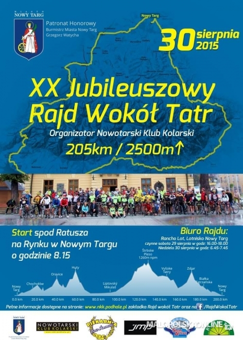 XX Jubileuszowy Rajd Wokół Tatr - zaproszenie