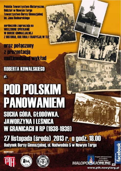 Pod polskim panowaniem 1938 - Wykład w Bursie Gimnazjalnej