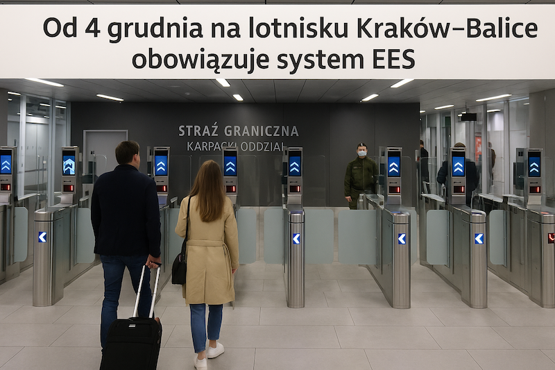Od jutra na lotnisku Kraków–Balice obowiązuje system EES