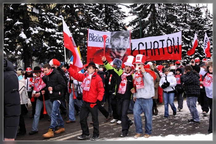 Wielkie Granie, Wielkie Skakanie" - parada kibiców ulicami Zakopanego