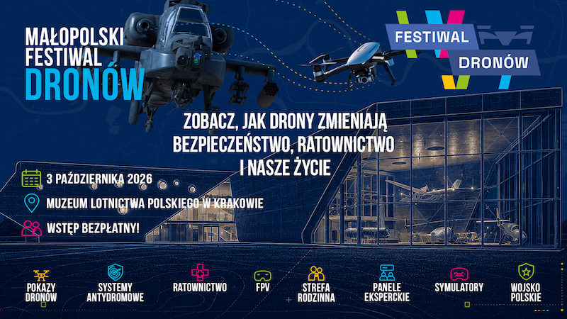 Apache, AW149 i „Potwór z Tarnowa”. Małopolski Festiwal Dronów już w sobotę