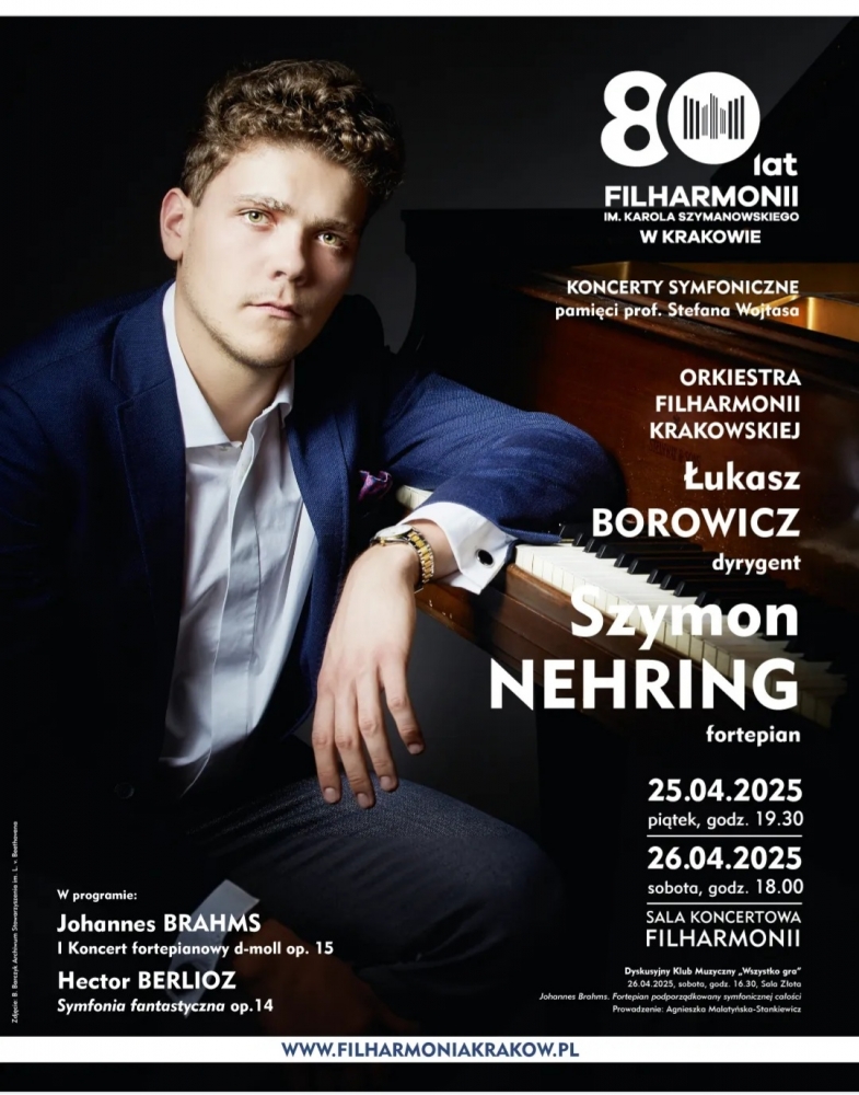 Szymon Nehring w Filharmonii Krakowskiej