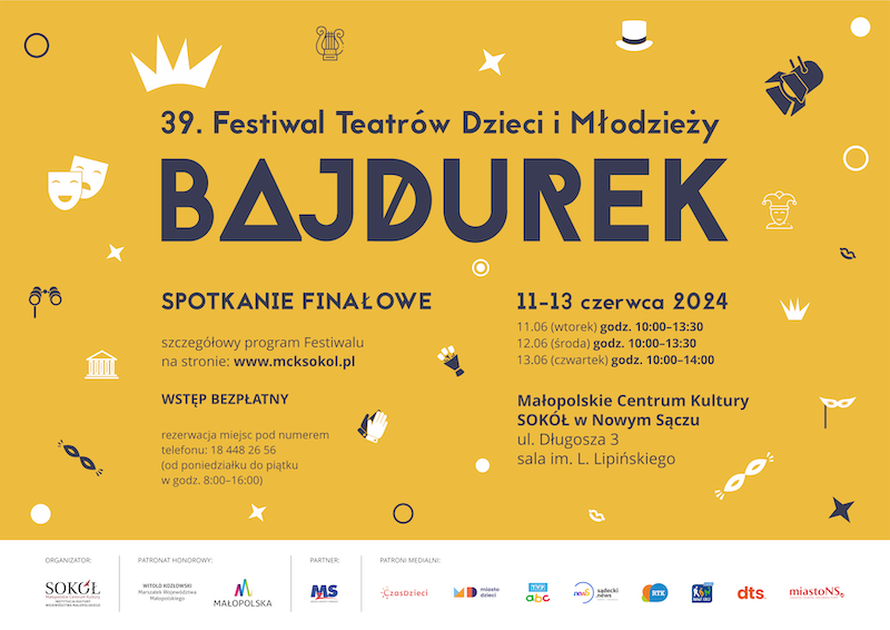 Przed nami finał 39. edycji Festiwalu Teatrów Dzieci i Młodzieży Bajdurek