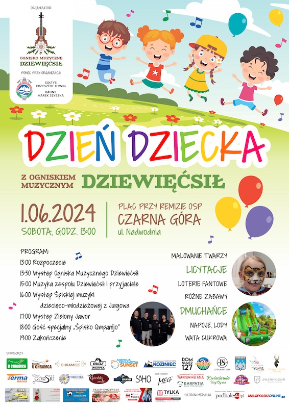 Dzień Dziecka z Ogniskiem Muzycznym Dziewięćsił