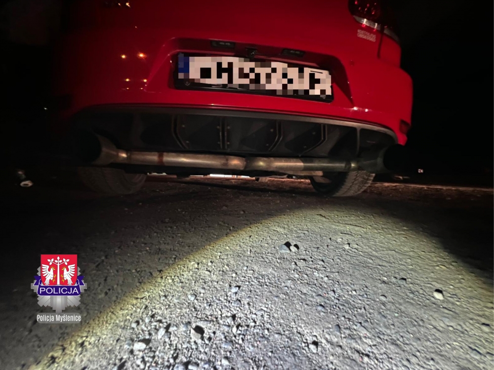 Głośna jazda przerwana przez policję