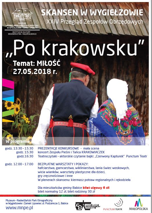 Przegląd Zespołów Obrzędowych w skansenie w Wygiełzowie