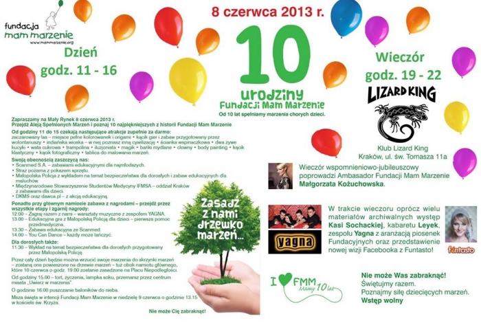 10 Urodziny Fundacji Mam Marzenie